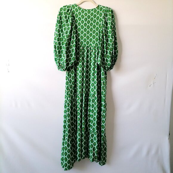 Green Geometric Maxi Dress - Picture 4 of 6